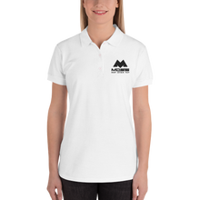 Load image into Gallery viewer, MOSS INC SHOP White Embroidered Women's Polo Shirt