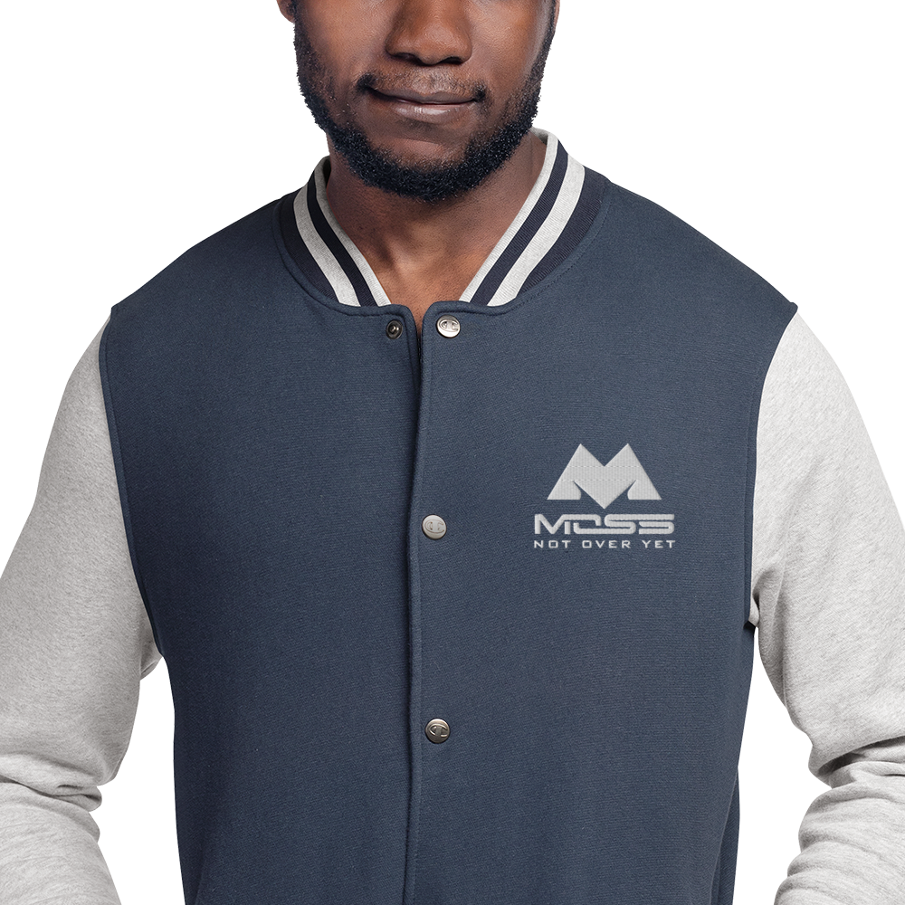 MOSS INC SHOP Embroidered Champion Bomber Jacket