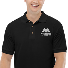 Load image into Gallery viewer, MOSS INC SHOP BlackEmbroidered Polo Shirt
